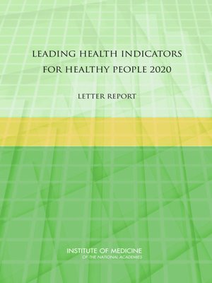 cover image of Leading Health Indicators for Healthy People 2020